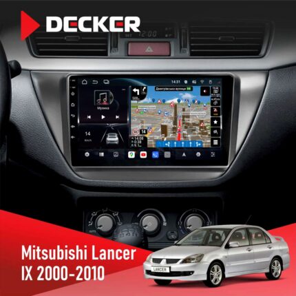 Штатна магнітола Mitsubishi Lancer 9 2000-2010 Black Decker D9-011 4x64 DSP 4G 360