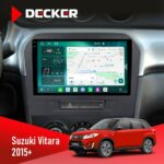Штатна магнітола Suzuki Vitara 2015+ Decker D9-004 6x128, DSP 360, 2k