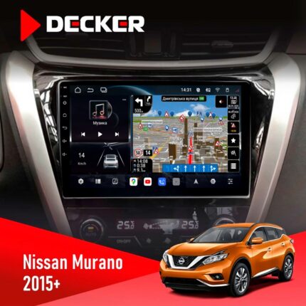 Штатна магнітола Nissan Murano 2015 Decker D10-011 4x64 DSP 4G 360 на штатному місці