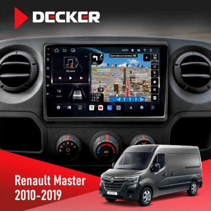Штатна магнітола Renault Master Decker D10-011 4x64 DSP 4G 360 для Renault Master 2010-2019