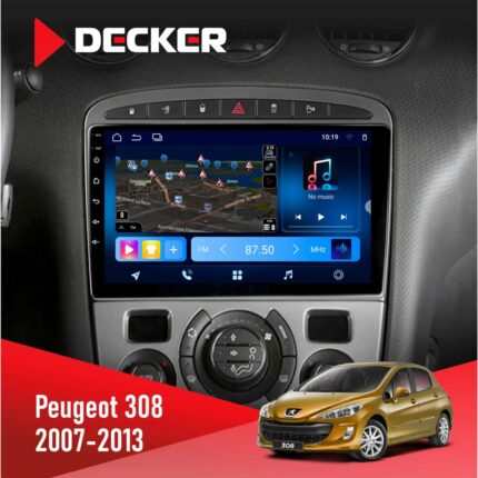 Штатна магнітола Peugeot 308 Black Decker D9-008
