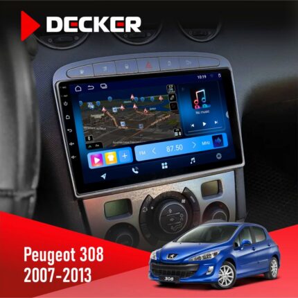 Штатна магнітола Peugeot 308 Decker D9-008