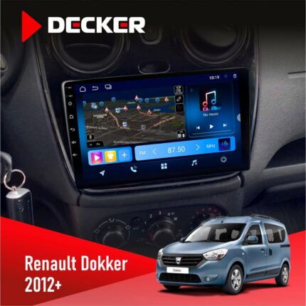 Штатна магнітола Renault Dokker Sandero Lodgy 2012+ Decker D9-008