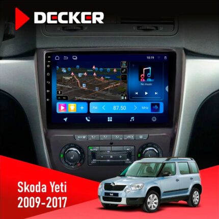 Штатна магнітола Skoda Yeti Decker D10-008 8x128 DSP 4G