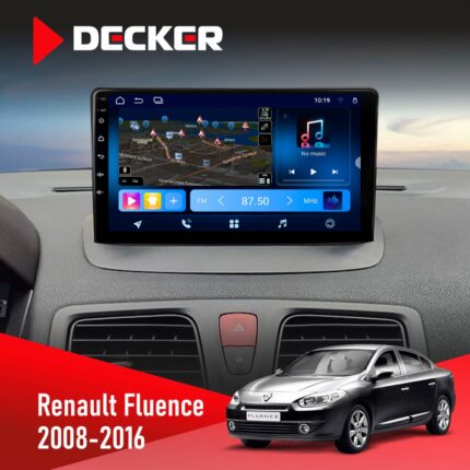 Штатна магнітола Renault Fluence Decker D9-008 8x128 DSP 4G