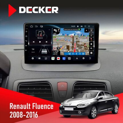 Штатна магнітола Renault Fluence 2009-2017 Decker D9-011 4x64 DSP 4G 360