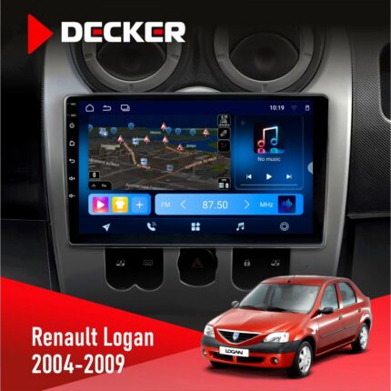 Штатна магнітола Renault Logan Decker D9-008 4G для покращення аудіосистеми