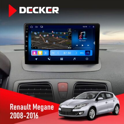 Штатна магнітола Renault Megane III 2008-2016 Decker D9-008 8x128 DSP 4G