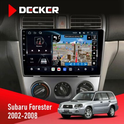 Штатна магнітола Subaru Forester 2002-2008 Decker D9-011 4x64 DSP 4G 360