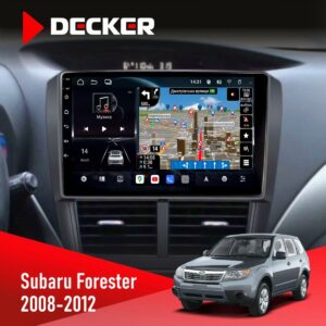 Штатна магнітола Subaru Forester 2008-2012 Decker D9-011 4x64 DSP 4G 360