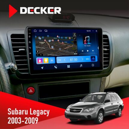Штатна магнітола Subaru Legacy 2003-2009 Decker D9-008 8x128 DSP 4G