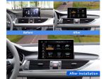Штатна магнітола Audi A6 FORS.auto RMC (4+32Gb, 9") 2012-2019 - вигляд збоку