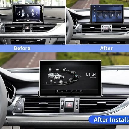 Штатна магнітола FORS.auto для Audi A6/S6/RS6 HN+R (4+32Gb, 9") 2012-2015 – вигляд збоку