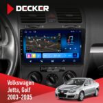 Штатна магнітола Volkswagen Golf 2003-2008 Decker D10-008 8x128 DSP 4G