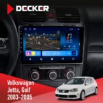 Штатна магнітола Volkswagen Golf 2003-2008 Climate Decker D10-008 8x128 DSP 4G
