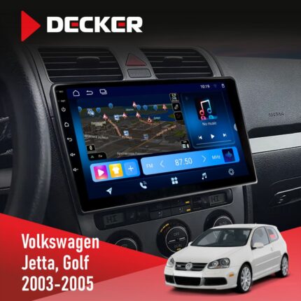 Штатна магнітола Volkswagen Golf 2003 2008 Climate 2 Decker D10-008 8x128 DSP 4G