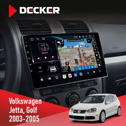 Штатна магнітола Volkswagen Golf 2003-2008 Climate 2 Decker D10-011 4x64 DSP 4G 360