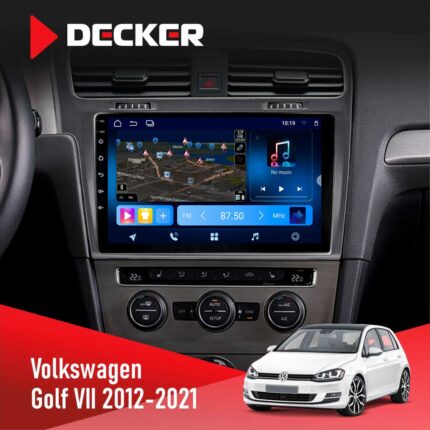 Штатна магнітола Volkswagen Golf 2012 2021 Silver Decker D10-008