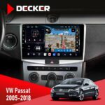 Штатна магнітола VW Passat B6 B7 Decker D10-011 4x64 DSP 4G 360 встановлена у салоні автомобіля