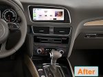 Штатна магнітола Audi Q5/SQ5 FORS.auto (2010-2016) в інтер'єрі авто