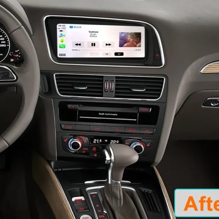 Штатна магнітола Audi Q5/SQ5 FORS.auto (2010-2016) в інтер'єрі авто