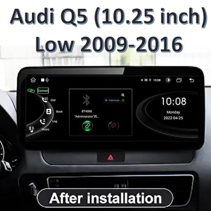 Штатна магнітола FORS.auto для Audi Q5/SQ5 (2010-2016) - вигляд збоку