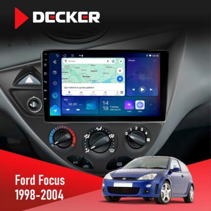 Штатна магнітола Ford Focus 1998-2004 Decker D9-007 з екраном QLED