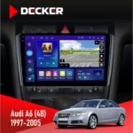 Штатна магнітола Audi A6 (4B) Decker D9-005 4x64, DSP, 360, 4G, 2k