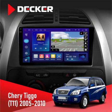 Штатна магнітола Chery Tiggo 2005-2010 Decker D9-005 з екраном 2K