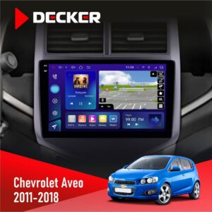 Штатна магнітола Chevrolet Aveo 2011-2018 Decker D9-009 4x64, DSP, 4G, 2k
