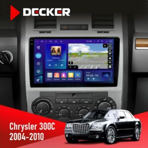 Штатна магнітола Chrysler 300c Decker D9-009 вигляд спереду