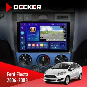 Штатна магнітола Ford Fiesta 2006-2008 Decker D9-009 4x64, DSP, 4G, 2k