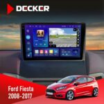 Штатна магнітола Ford Fiesta 2008-2017 Decker D9-005 4x64, DSP, 360, 4G, 2k