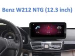 Штатна магнітола FORS.auto для Mercedes-Benz E-Class W212 в інтер'єрі