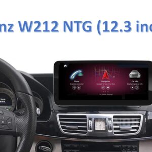 Штатна магнітола FORS.auto для Mercedes-Benz E-Class W212 в інтер'єрі