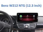 Штатна магнітола FORS.auto для Mercedes-Benz E-Class W212 в інтер'єрі