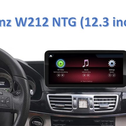 Штатна магнітола FORS.auto для Mercedes-Benz E-Class W212 в інтер'єрі