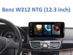 Штатна магнітола FORS.auto для Mercedes-Benz E-Class W212 в інтер'єрі