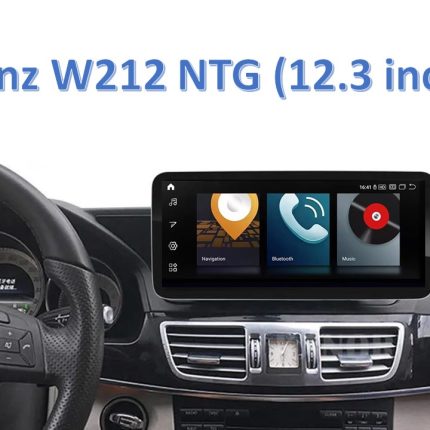 Штатна магнітола FORS.auto для Mercedes-Benz E-Class W212 в інтер'єрі