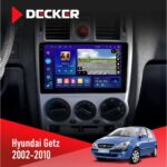 Штатна магнітола Hyundai Getz 2002-2010 Black Decker D9-005 4x64, DSP, 360, 4G, 2k