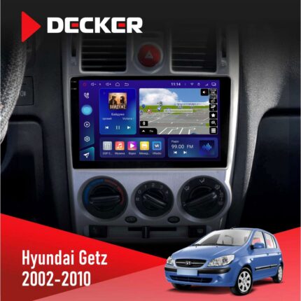 Штатна магнітола Hyundai Getz 2002-2010 Black Decker D9-005 4x64, DSP, 360, 4G, 2k