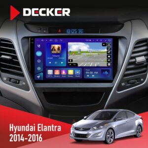 Штатна магнітола Hyundai Elantra 2014-2016 Decker D9-009 4x64