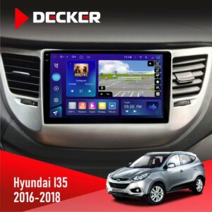 Штатна магнітола Hyundai IX35 2016-2018 Decker D9-009 4x64, DSP, 4G, 2k