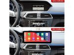 Штатна магнітола FORS.auto для Mercedes-Benz C-Class W204 в інтер'єрі авто
