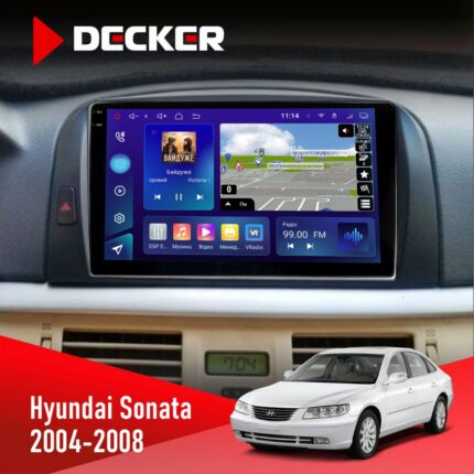 Штатна магнітола Decker D9 005 для Hyundai Sonata (NF) 2004-2008