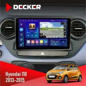 Штатна магнітола Hyundai I10 2013 2015 Decker D9-009 4x64, DSP, 4G, 2k