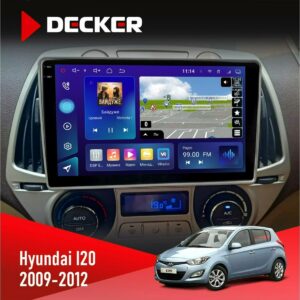 Штатна магнітола Hyundai I20 2009-2012 Climate Decker D9-009 4x64, DSP, 4G, 2k