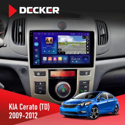 Штатна магнітола KIA Forte (TD) 2009-2012 Climate Decker D9-005 4x64, DSP, 360, 4G, 2k