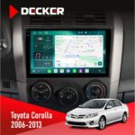 Штатна магнітола Toyota Corolla 2006-2013 Decker D9-004 6x128, DSP 360, 2k