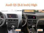 Штатна магнітола Audi Q5 FORS auto в інтер'єрі автомобіля